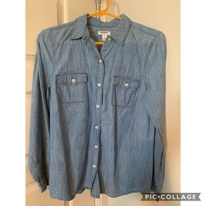Denim flannel